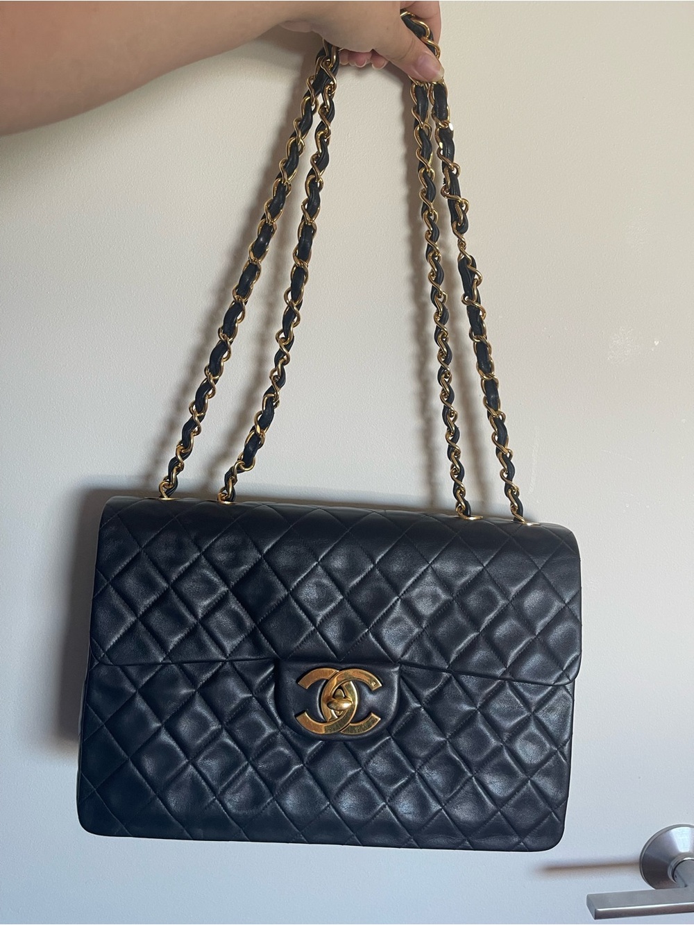 Chanel Vintage Jumbo Flap Black
